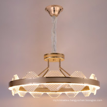 Hover Image to Zoom Rose Gold 12 Light Gold Empire Chandelier with Hanging Crystals